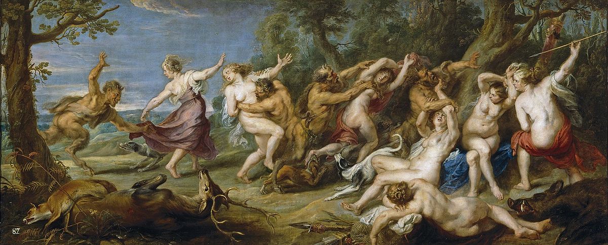 Diana y sus ninfas sorprendidas por los faunos, Peter Paul Rubens