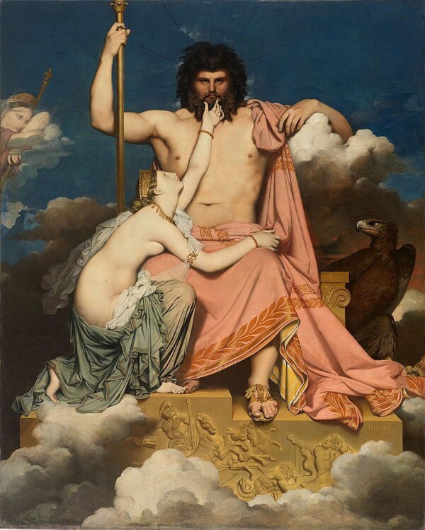 Jupiter and Thetis - Jean Auguste Dominique Ingres