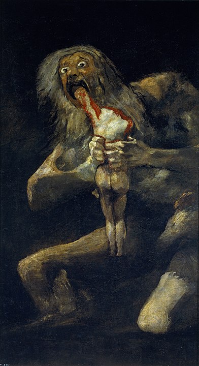 Saturn devouring his son - Francisco de Goya