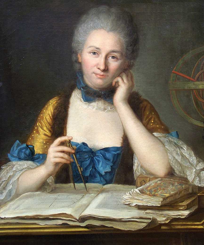 Emilie Chatelet, portrait by Latour